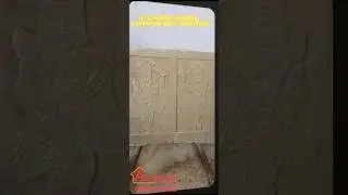 3d CNC sandstone carving Temple project Part12 #cncart #art #homedecor #stonecarving #carvedtemple
