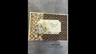 Textured Notes DSP Fancy Fold Card