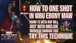 How To Beta Ray Bill T2 One Shot in Wbu Ebony - Marvel Future Fight ( Beta Ray Bill One Shot )