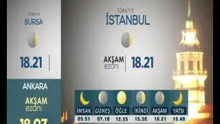 EZAN VAKİTLERİ TASARIMI
