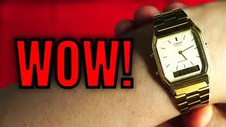 This $50 Watch Feels Too Expensive! Casio AQ-230 Gold Tone