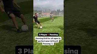 3 Player 🔺Passing | Soccer Passing Drill For All Ages ⚽️ #soccer #soccertraining