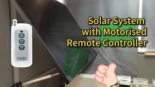 Zeoluff Balcony Solar System with Motorised Remote Controll Tilting and Linear Actuator