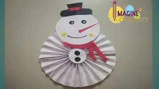 Diy Christmas Snowman ☃️ By Paper || IMAGINE CREATIVITY