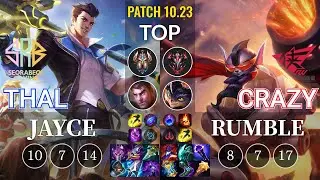 SRB Thal Jayce vs RW Crazy Rumble Top - KR Patch 10.23