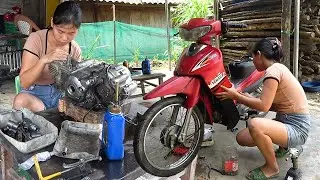 From Mossy Scrap to Factory Fresh: Genius Girl&rsquo;s Full Yamaha 115cc Restoration