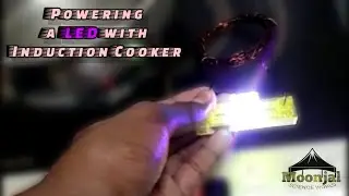 Powering a LED with Induction Cooker and a Copper Coil &bull; Science of Induction Cookers