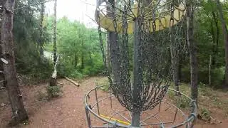 Hartsuff Disc Golf - Hole 1 Black. Hanging Basket
