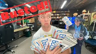 In Trouble for selling license plates on eBay