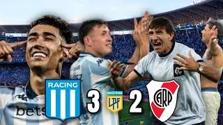 🔥 Los 3 Golazos de Racing vs River 💙 | Hinchada Incre&iacute;ble en el Cilindro