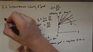 2.2 Instantaneous Velocity and Speed (Intro to Physics)