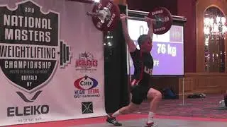 2018 National Masters Weightlifting  - M60 & M65 Mixed Clean & Jerk