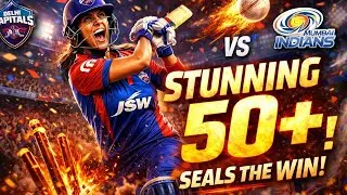 DC vs MI WPL Jemimah Rodrigues Stunning 50+ Seals the Win 🏏 🔥