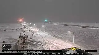 duluth canal ice waves 2023 02 23