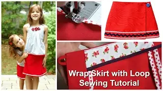 Wrap Skirt with Rouleaux Loop Fastening | Sewing Tutorial | Sewing Pattern: Jutta | Frocks & Frolics