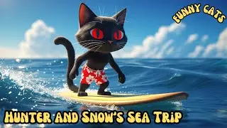 Funny Cats - Hunter and Snow's Sea Trip