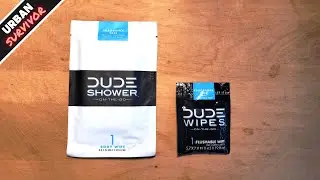 Влажные салфетки Dude Wipes и Dude Shower Personal Cleaner 🧼 для кемпинга, спортзала, путешествий и наборов для экстренной помощи