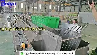 Automatic Crate Washer | One-Person Operation | Save Labor, Water & Energy