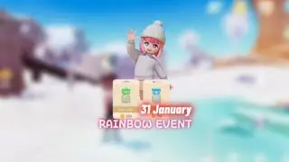 ALL 3 RAINBOW BOUQUET & PINK DORIS LOCATION S RAINBOW EVENT HEARTOPIA 31 JANUARY 2026