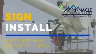 Installation of a Dimensional Letter Building Sign