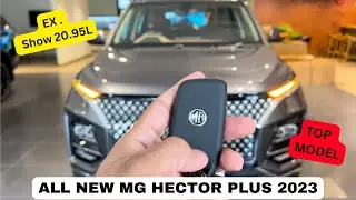 All New MG HECTOR PLUS 2023 top Model || New Hector PLUS 2023 facelift || full walkaround ||