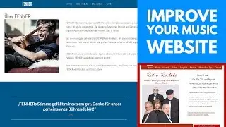 How To Improve Your Music Website Design; Websites Critique #1