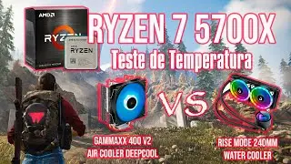 RYZEN 7 5700X - Teste de Temperatura Air Cooler vs Water Cooler Rise Mode 240mm no ONCE HUMAN