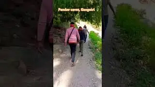 ⛰️Pandav caves in Gangotri🕉️🏰 #travel #gangotritour #chardhamyatra #pandavcaves #mcleodganj #ganga