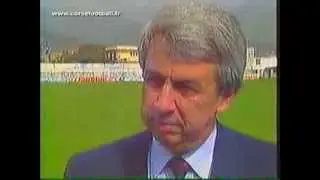 SC BASTIA 90-91 Fin saison . Contrat Pierrôt Bianconi