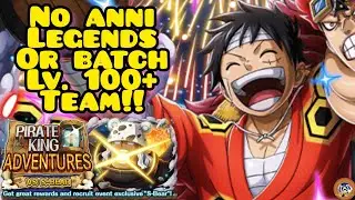 No WW anni units or NY legends 6*+ V3 Aokiji vs PKA S-Bear LEVEL 100+ FC Zoro/Kaku [OPTC]
