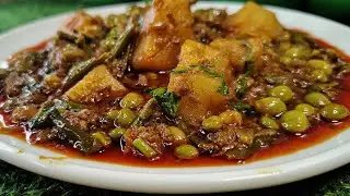 मटन कीमा और तुवर की फल्ली नई और आसान तरीका mutton keema and tuver falli new and easy unique recipe 