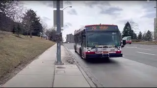 TTC Route 25C Don Mills Nova Bus Ride #8693 from Finch Ave E to Steeles East & Don Mills 3/29/2023
