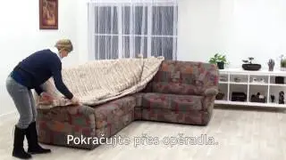Jak nasadit nap&iacute;nac&iacute; potah od decoDoma na rohovou sedačku