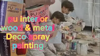 🚪pu interior wood & metal 🖼️🔥#trending#ateeqvlog#home #viral#trendingvideo#dallyblog#pu#asianpaints