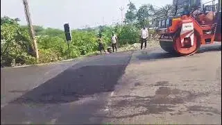 Forming speed breaker Road bump using BC mix