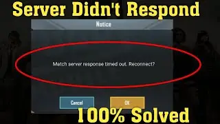 How To Fix Server Did Not Respond Problem In PUBG Mobile | Request TimeOut in PUBG