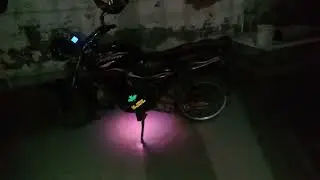 Light effect on bike with Arduino microcontroller and pixel ring