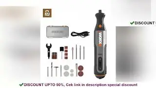 SALE Worx 8V Rotary Tool WX106 Cordless Mini Drill Engraving Grinding Polishing Machine USB Charger