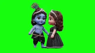🌸&ldquo;Sweet Krishna Radha Dance Animation | Green Screen&rdquo;🌸