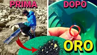 CERCARE L'ORO COME PROFESSIONISTI: Perch&egrave; conviene usare la SLUICE per concentrare l'oro fluviale!