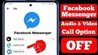 How To Turn Off Audio & Video Call On Facebook Messenger || Disable Messenger Call