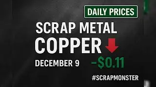 Copper & Brass Drop Across North America | Daily Scrap Prices | #ScrapMonster