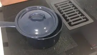 Induction hob protector tested on Ikea hob. Fordelaktig hob. Built in extractor into hob.