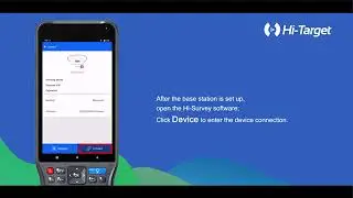 Set Base External Radio Work Mode in Hi Survey Road