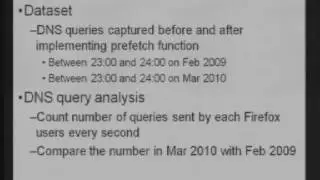 DNS Query Sent by Heavy Users and DNS Prefetch Effect