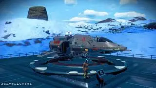 No Man's Sky Grey Stealth Jet Fighter