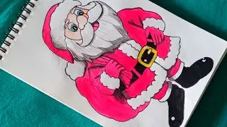 Merry Christmas Special Drawing\Santa Claus Drawing with water colour\Easy and step by step ||