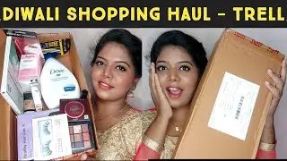 Trell shopping haul || huge haul || Skincare || haircare || makeup || 50% Off || Dhivya Tamil Vlog