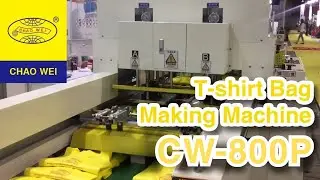 2 Lines T-shirt Bag Making Machine | CHAO WEI: CW-800P2 / CW-1000P2