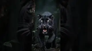 Black Leopard With Sharp Gaze❓️#leopard #blackleopard #animallife #wildlife #viralshorts